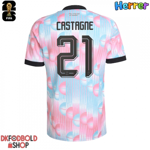 Belgien Timothy Castagne #21 Udebanetrøje VM 2026 Kort ærmer